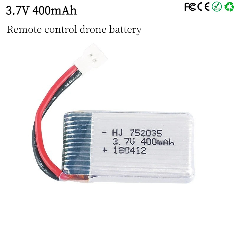 752035 3.7V 400mAh 35C Drone B - Eachine Drone E58 评论和价格